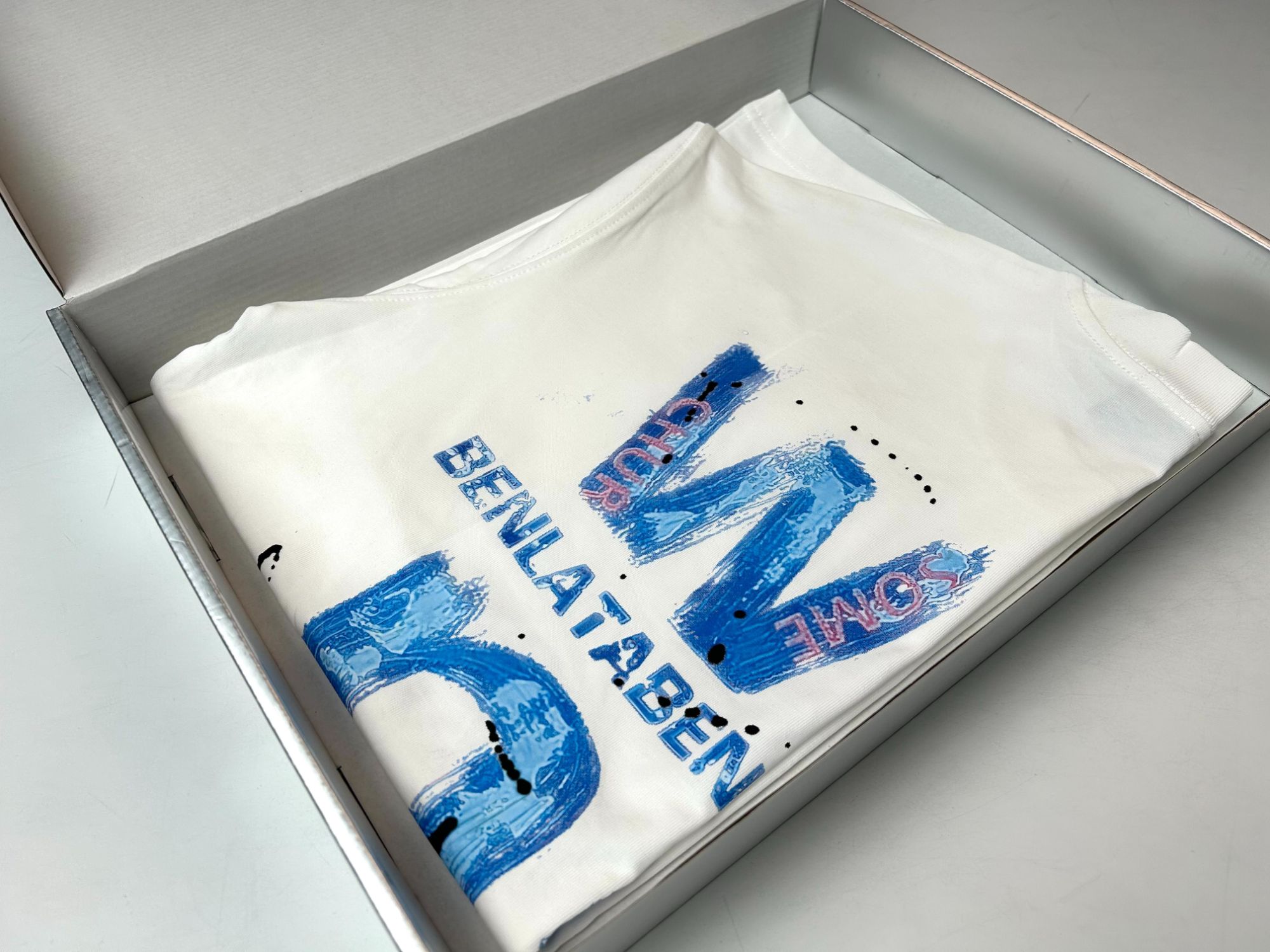 【手绘老王家彩标】重磅潮牌春夏宽松圆领休闲短袖Q4