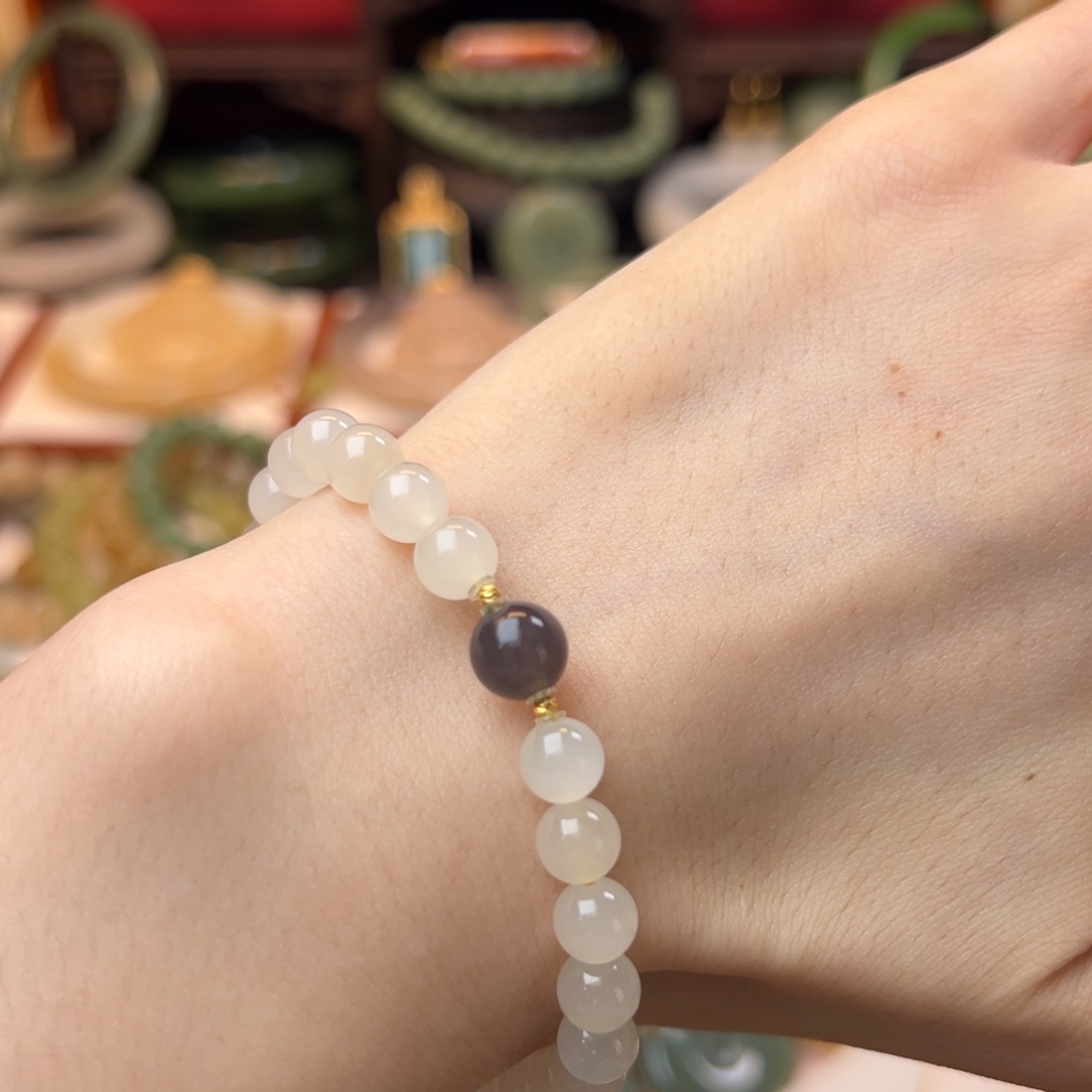 和田玉手串未镶嵌