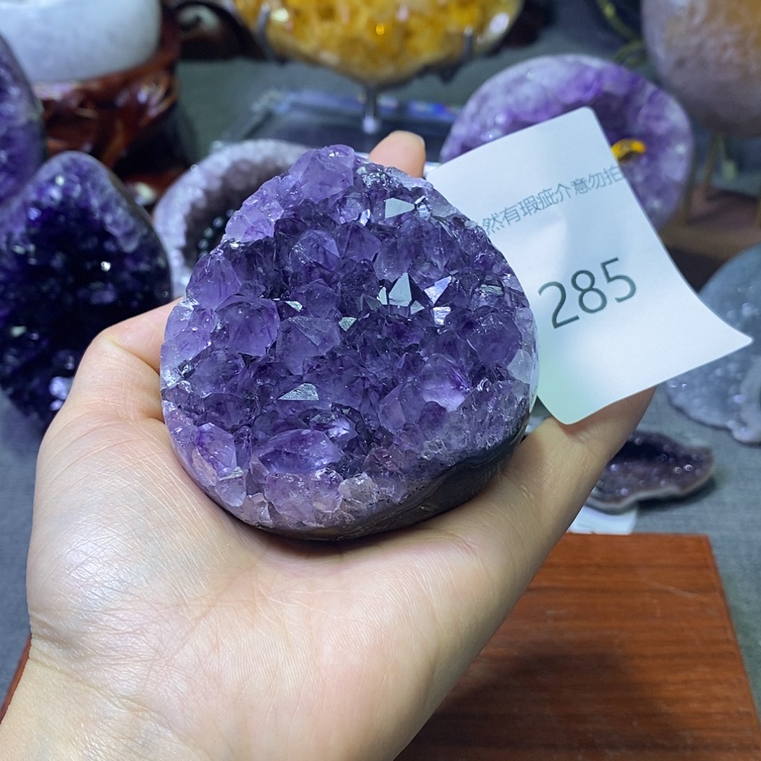 珠宝半成品紫晶未镶嵌