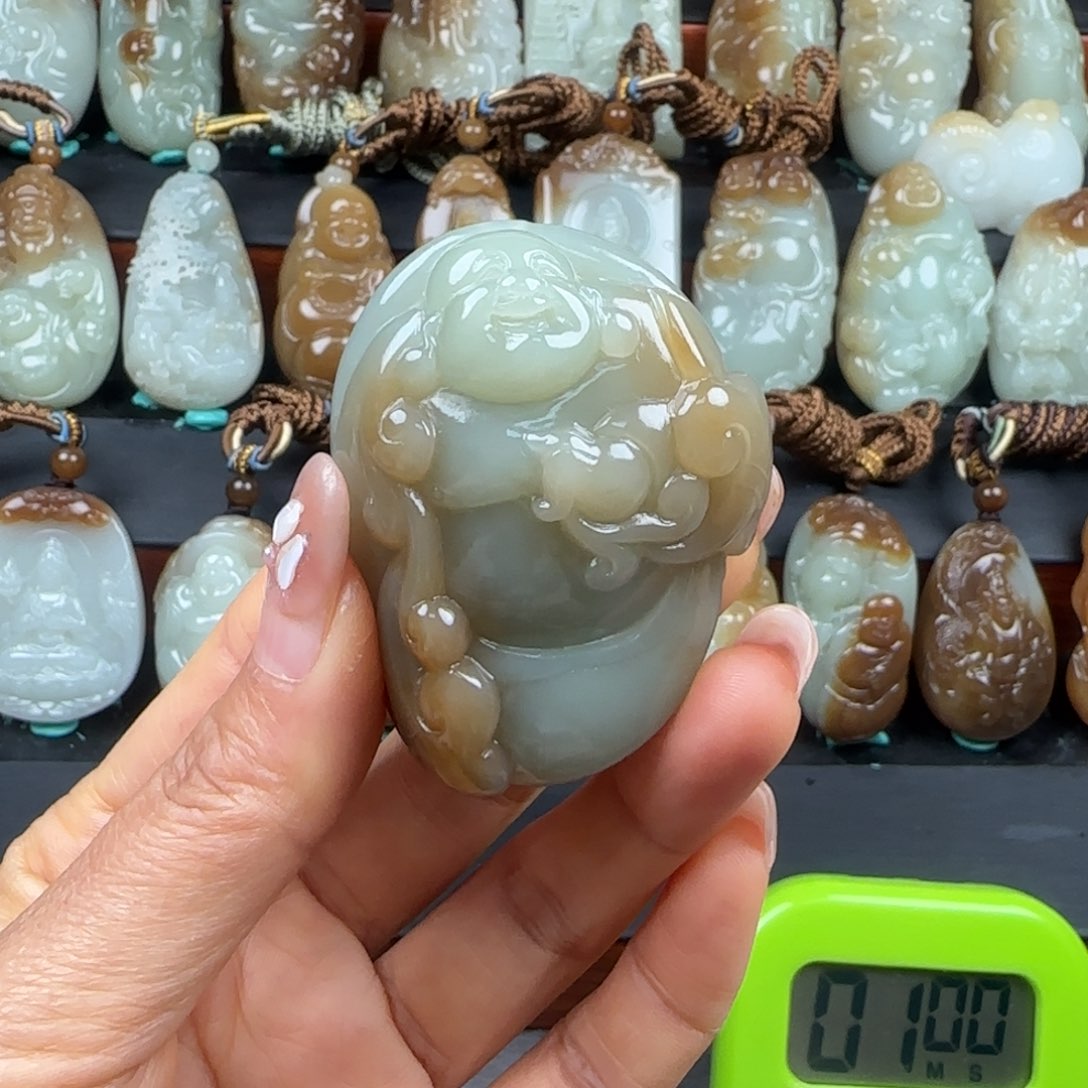 和田玉挂件未镶嵌神***6