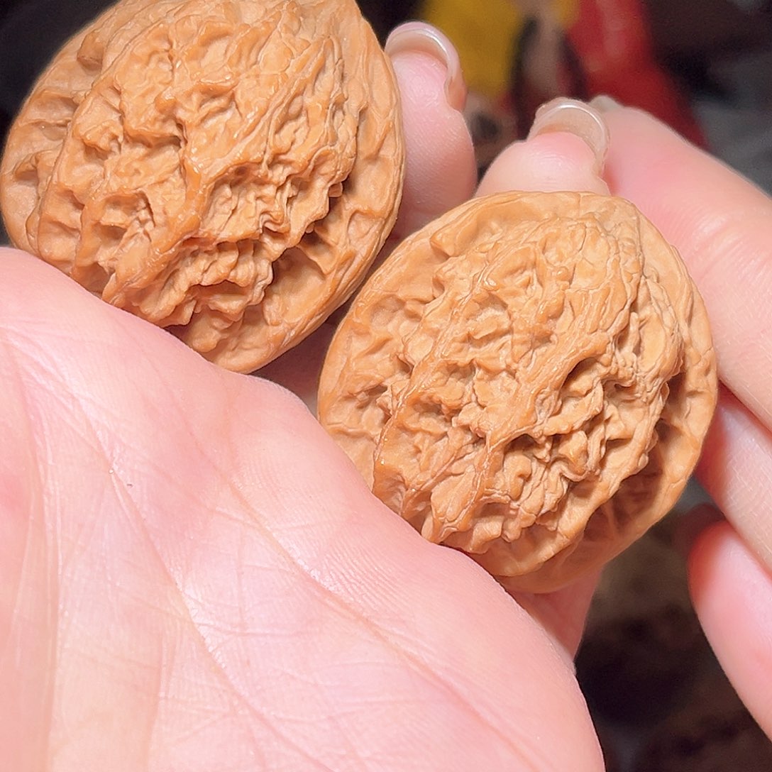 桃核把件润***人野生将军膀37