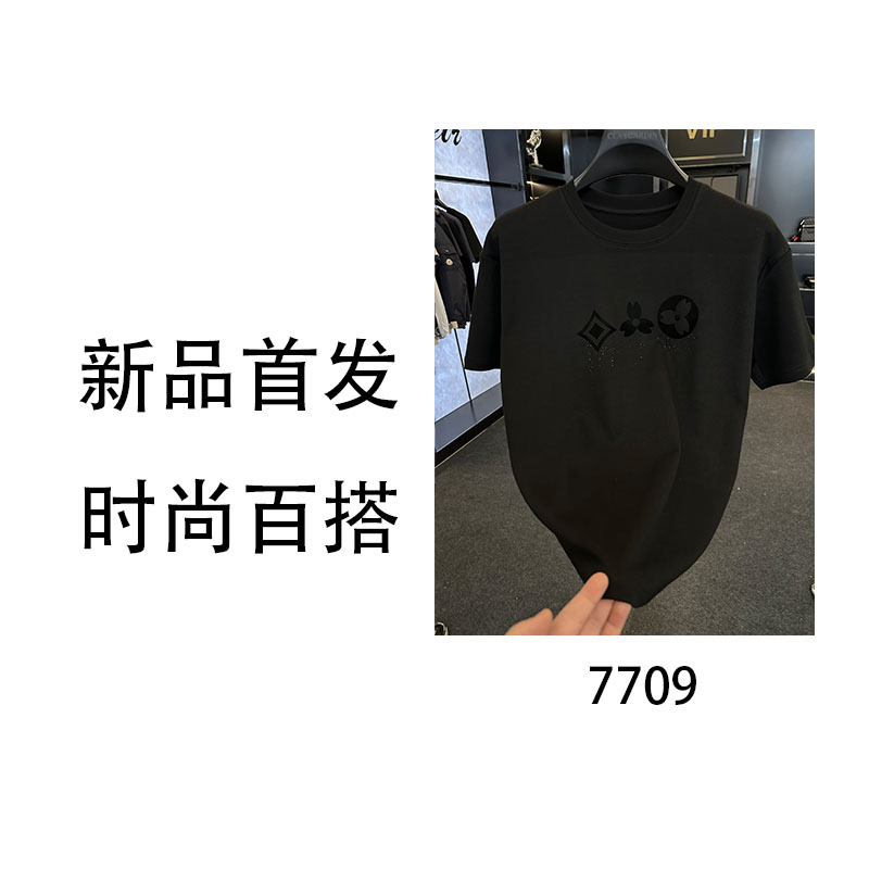 XQ-7709-轻奢高端T恤时尚百搭上衣打底115