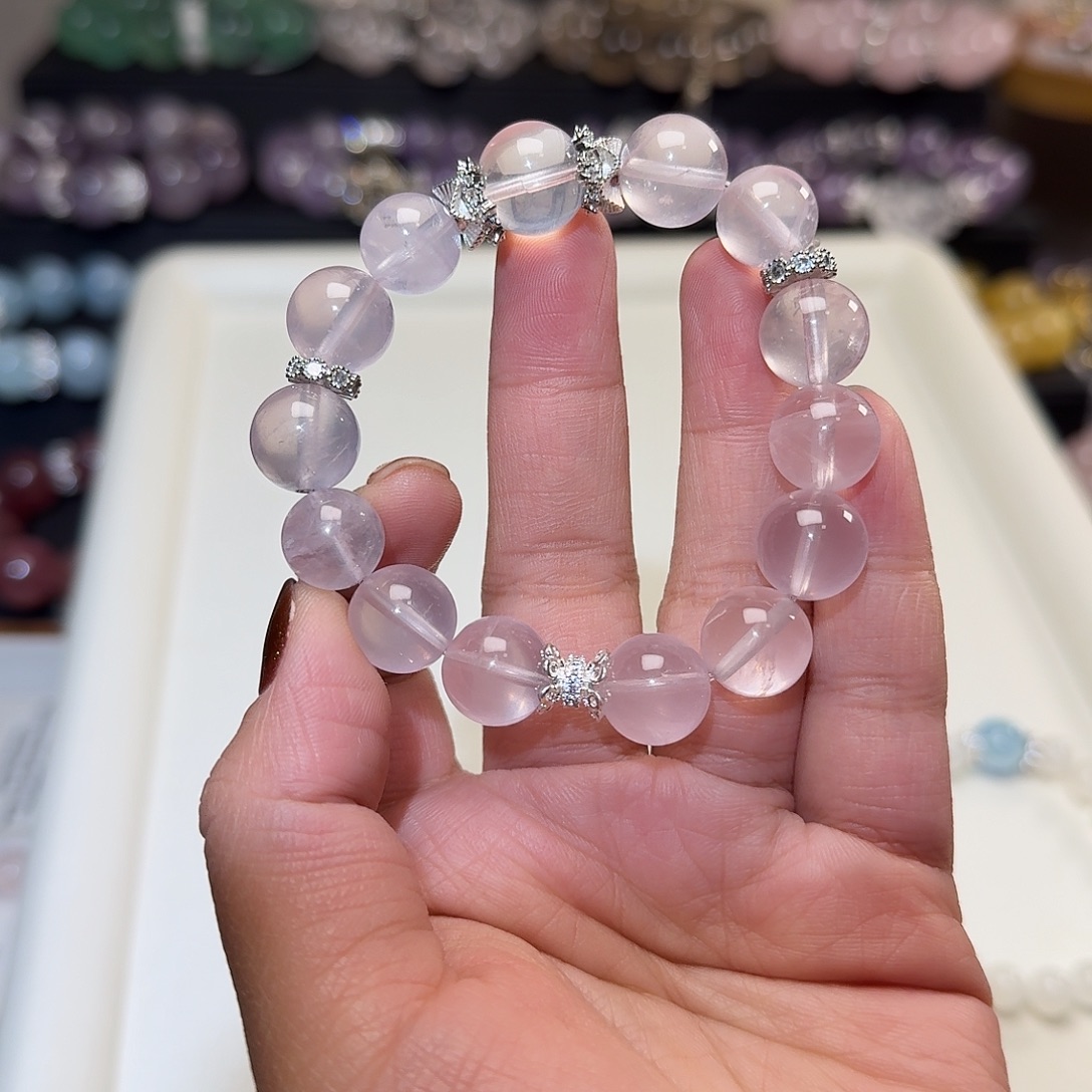 手链烟晶14K金镶嵌