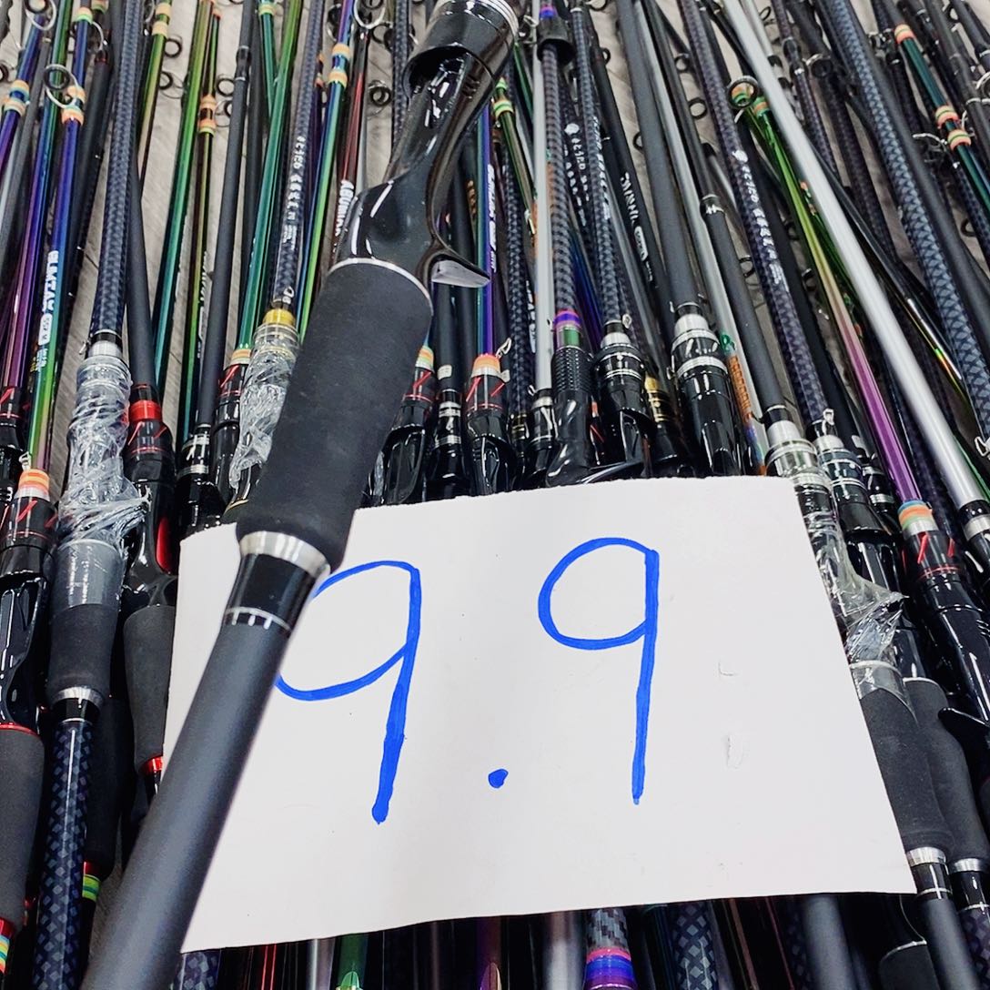 黑银色枪柄2.1米路亚竿