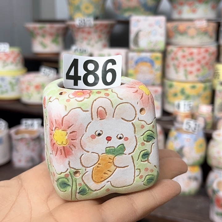 红陶手工制作多肉植物花盆