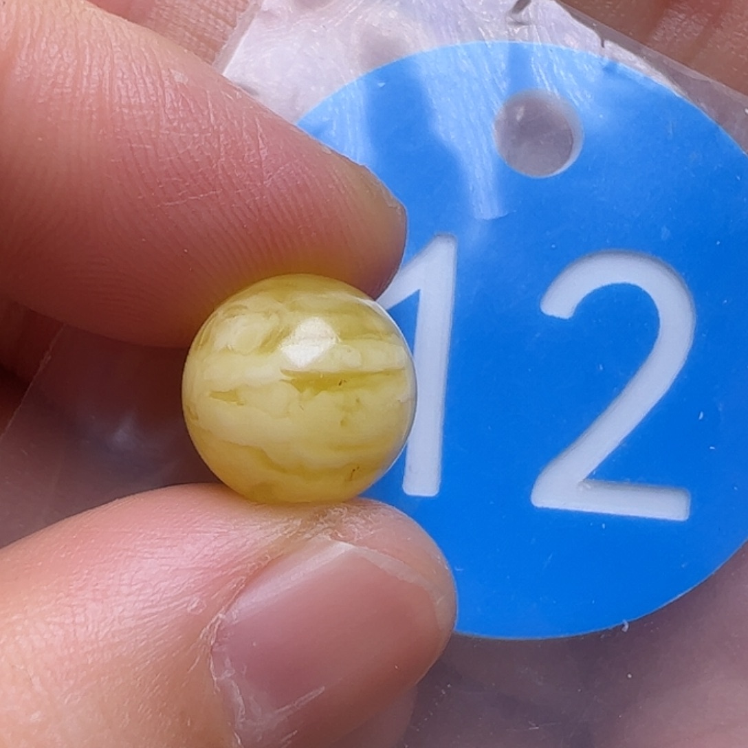 蜜蜡未镶嵌珠宝奇石11mm花粉