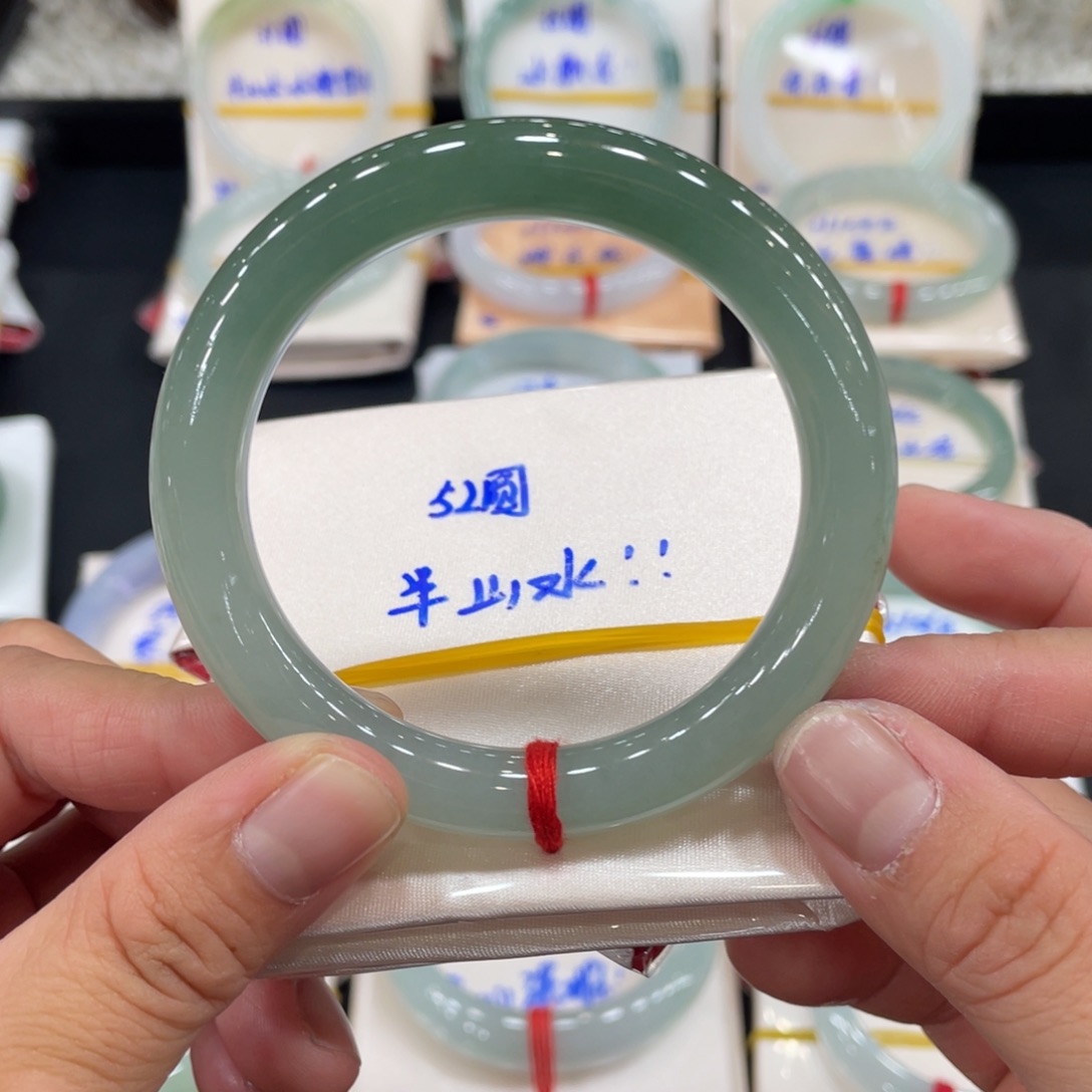 翡翠未镶嵌手镯缅甸翡翠天然翡翠