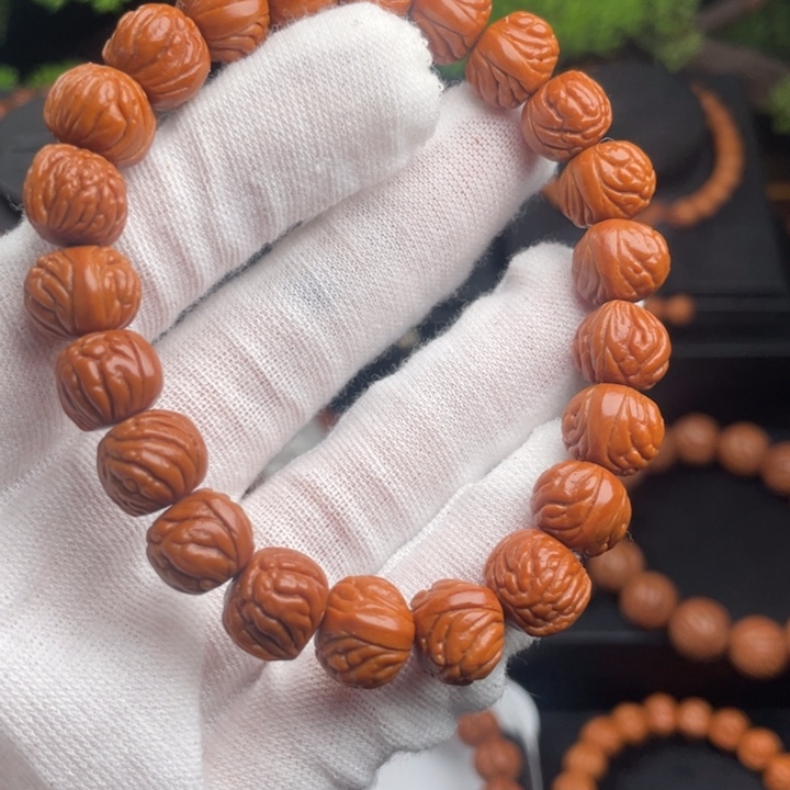 吊坠桃核精品单圈