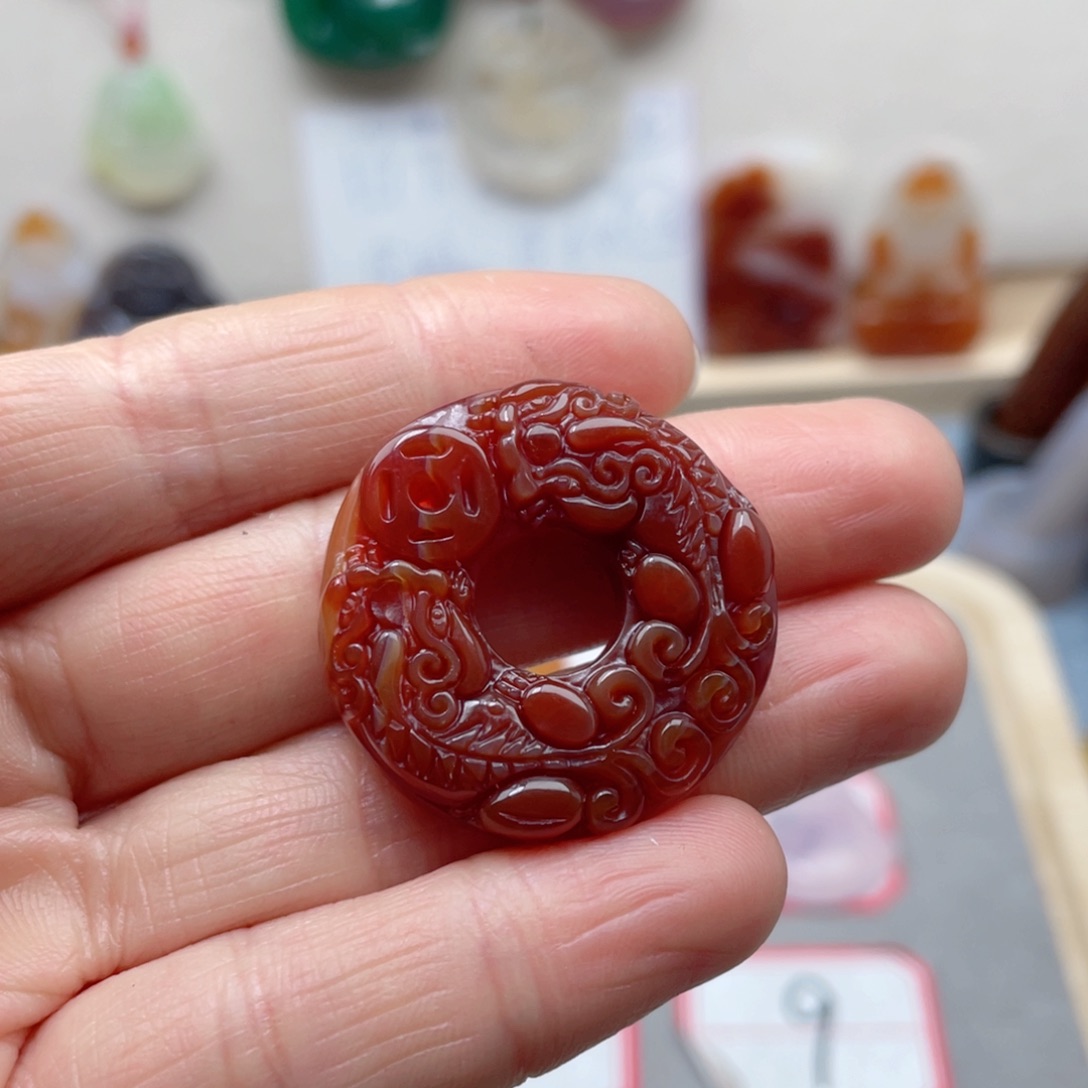 玛瑙/玉髓颈饰合金蓝****阁