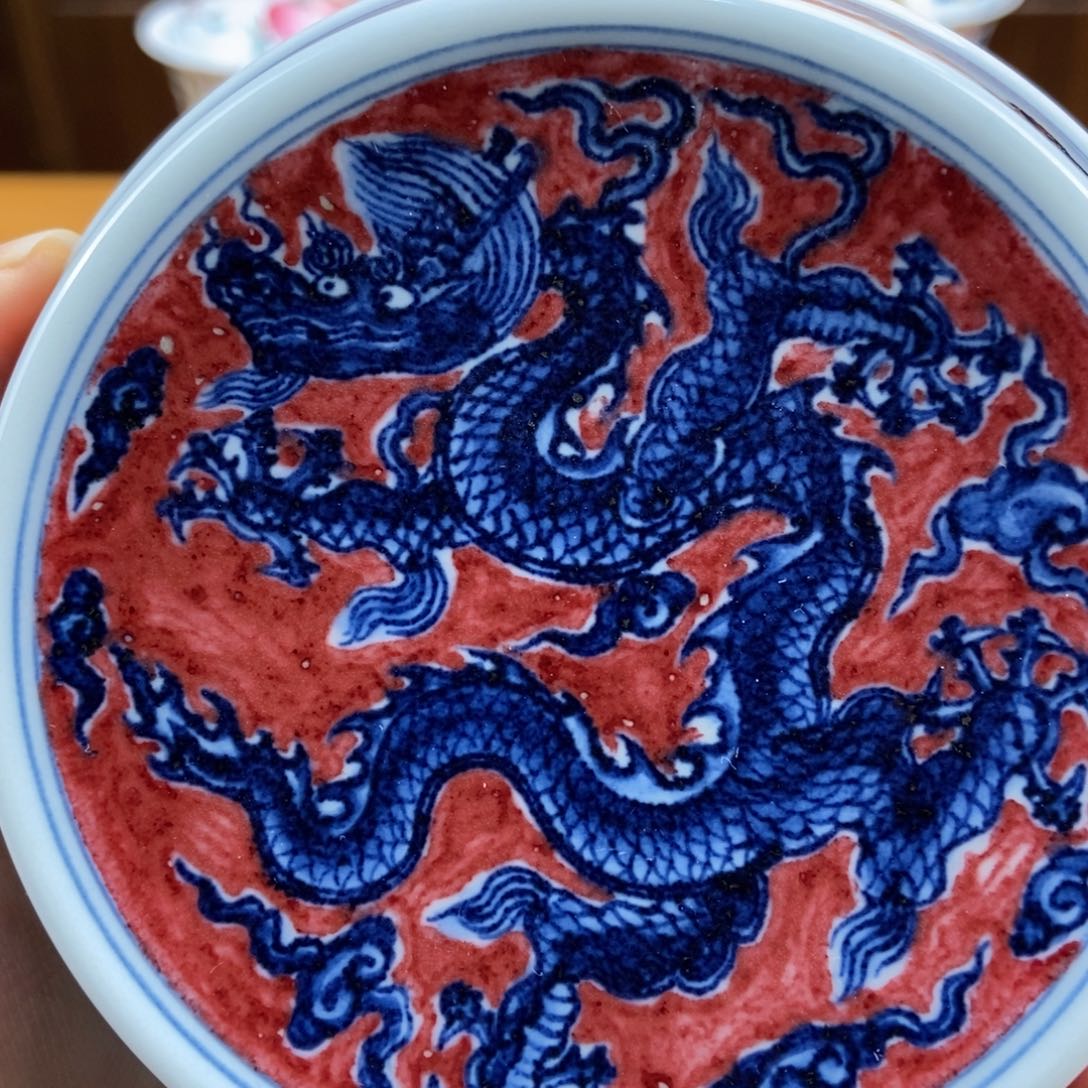 手绘现代茶具非古董