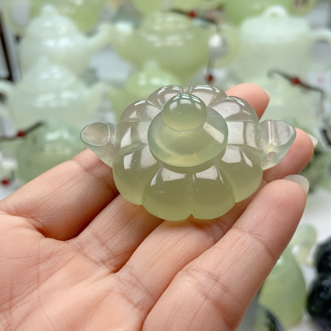 蛇纹石玉未镶嵌手把