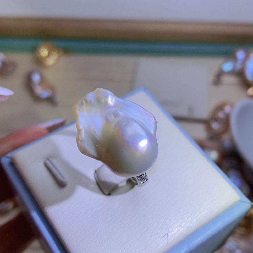 【闪购商品】淡水珍珠天然珍珠（微瑕）合金