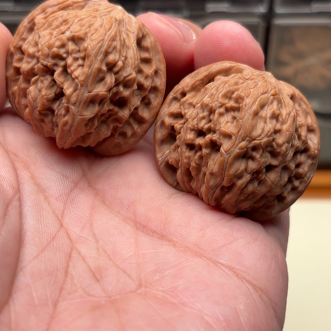 泡***芙文玩核桃把件磨盘