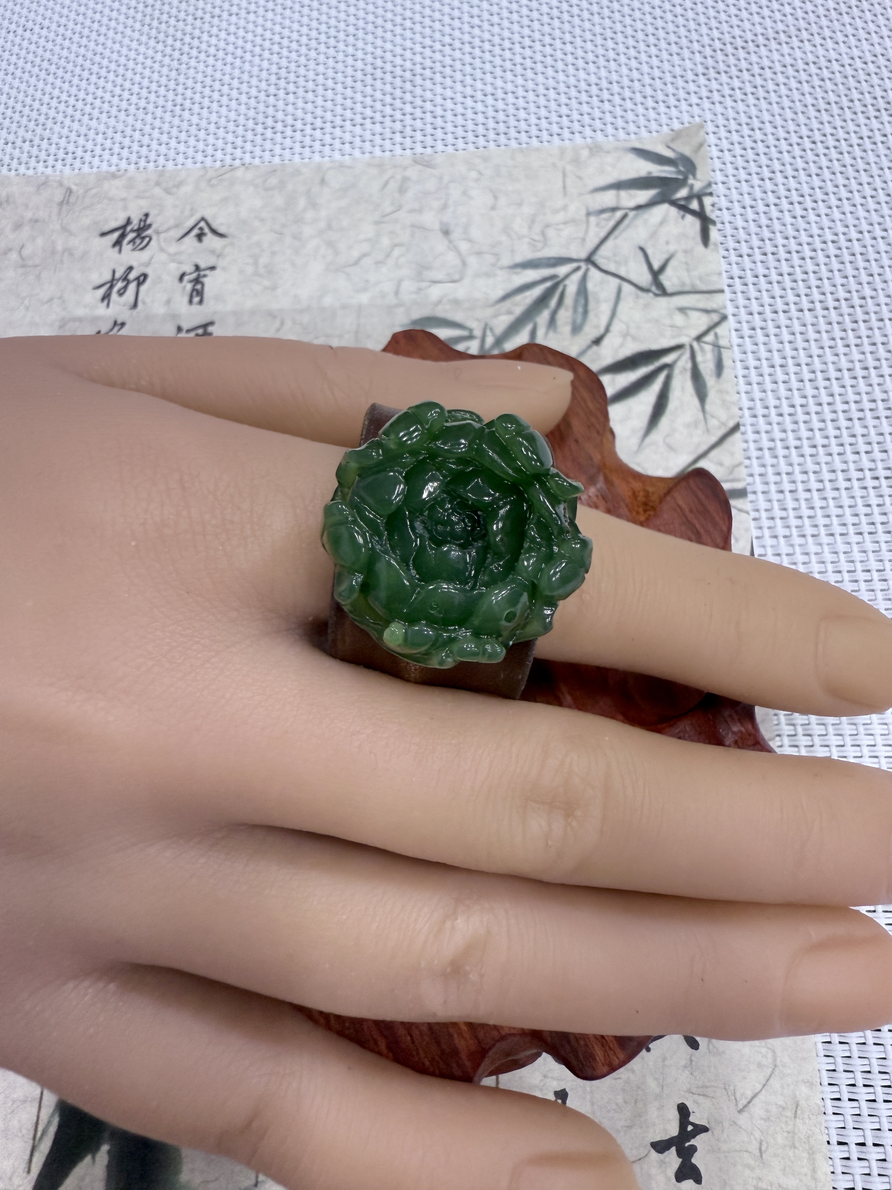 牡丹花指环戒圈复古时尚戒指多样性发其一41