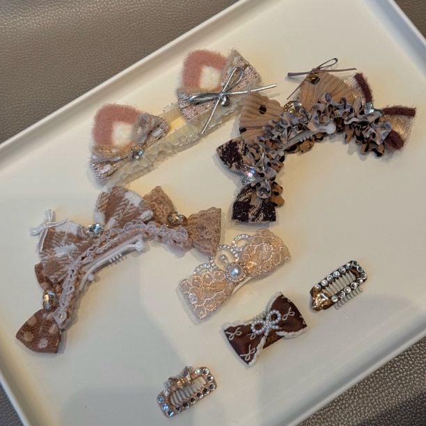 【棕色宠物发饰】Doki·猫猫狗狗BB夹｜青蛙夹｜鸭嘴夹｜顶夹｜发箍