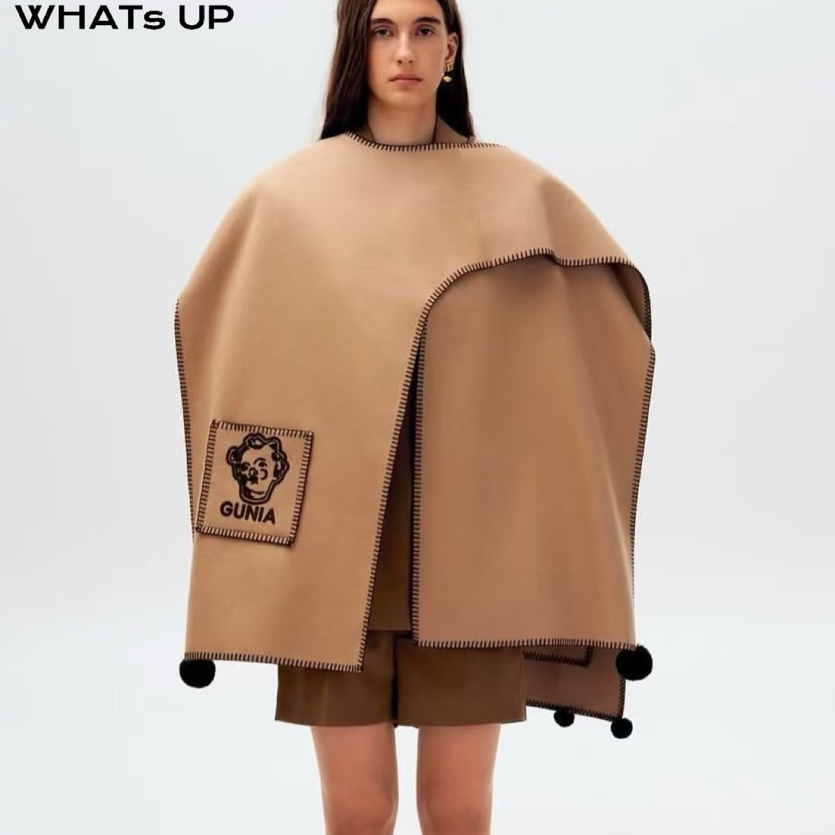 GUNIA 25FW 设计师品牌 斗篷披肩WHATsUP