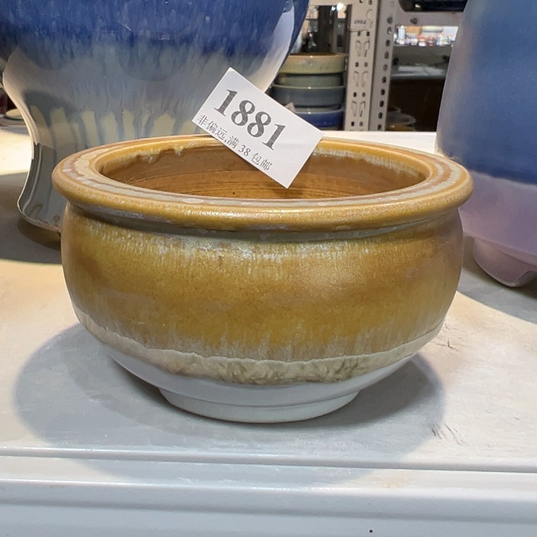 红陶口8高6 景德镇手工花盆