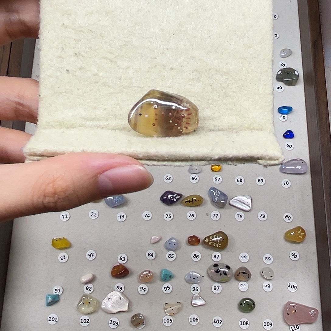 大理石磁石棕色小鱼特别定制