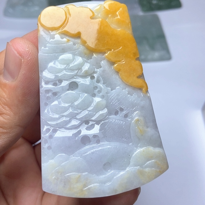 翡翠未镶嵌颈饰翡翠