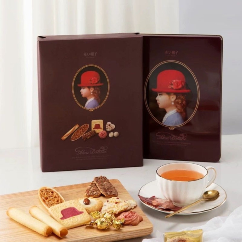 【2026/5/2到期】红帽子紫色什锦礼盒饼干116.6g(17枚)