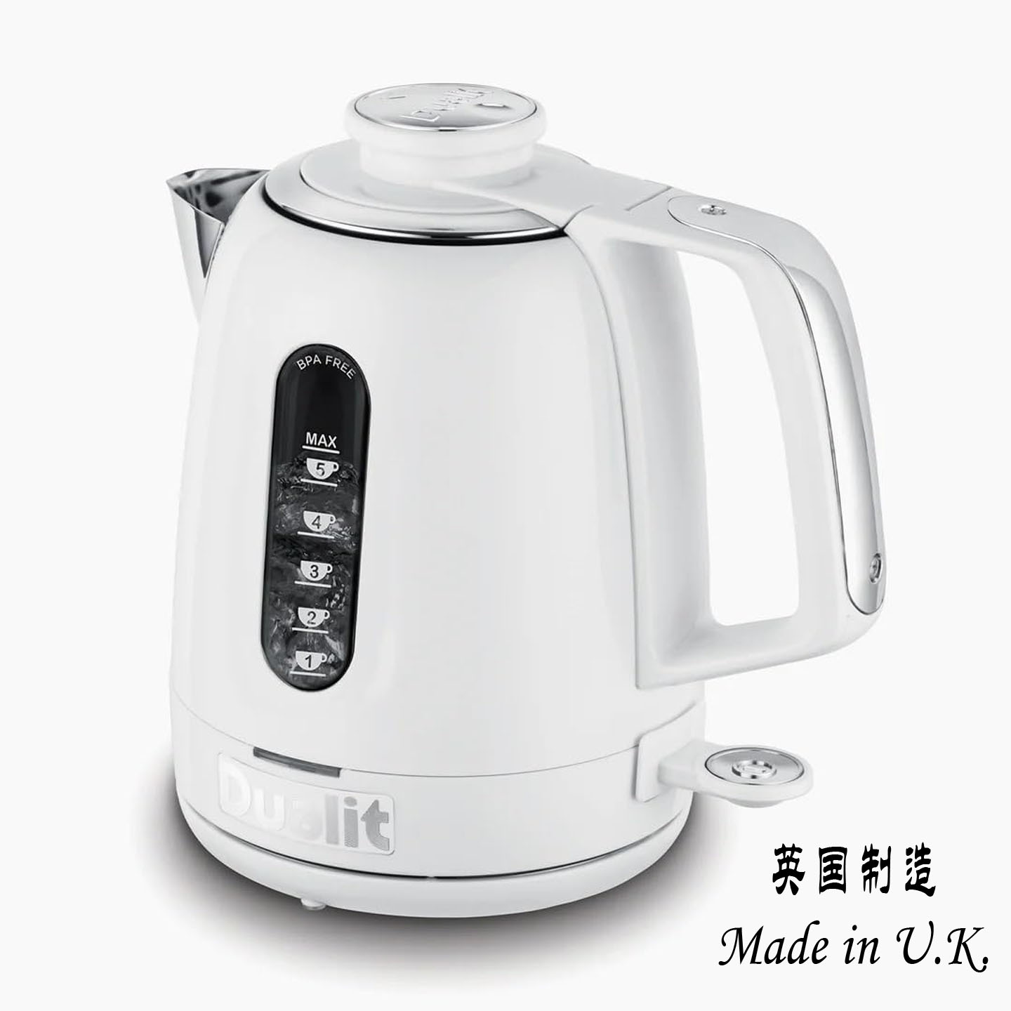 100%英国原装进口Dualit Domus不锈钢电热水壶烧水壶3000W1.5L