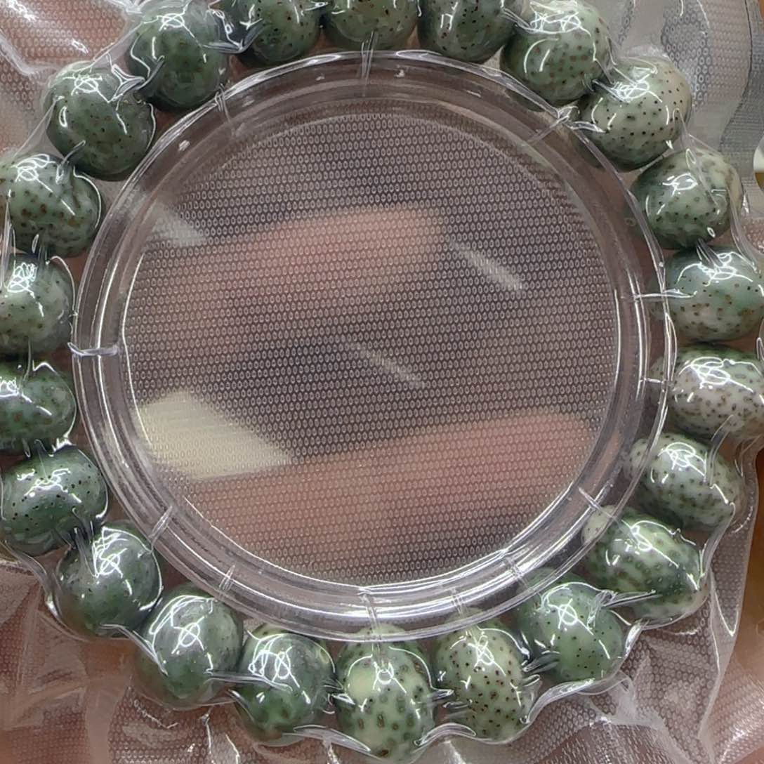 星月菩提手串36荣耀绿星月1.5-1.6随型单圈