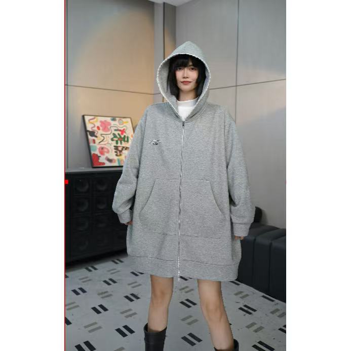 3459-200斤可穿秋冬新款显瘦大码加绒卫衣(衣长76 -82/胸围150）11