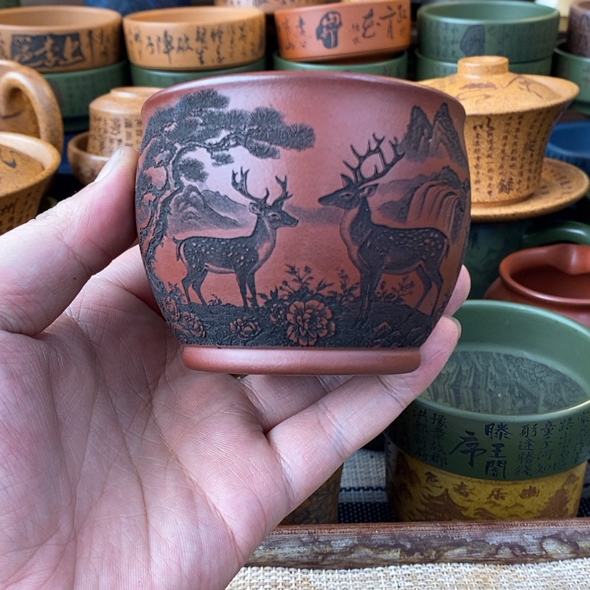 【闪购商品】紫砂杯子宜兴全手工紫砂杯