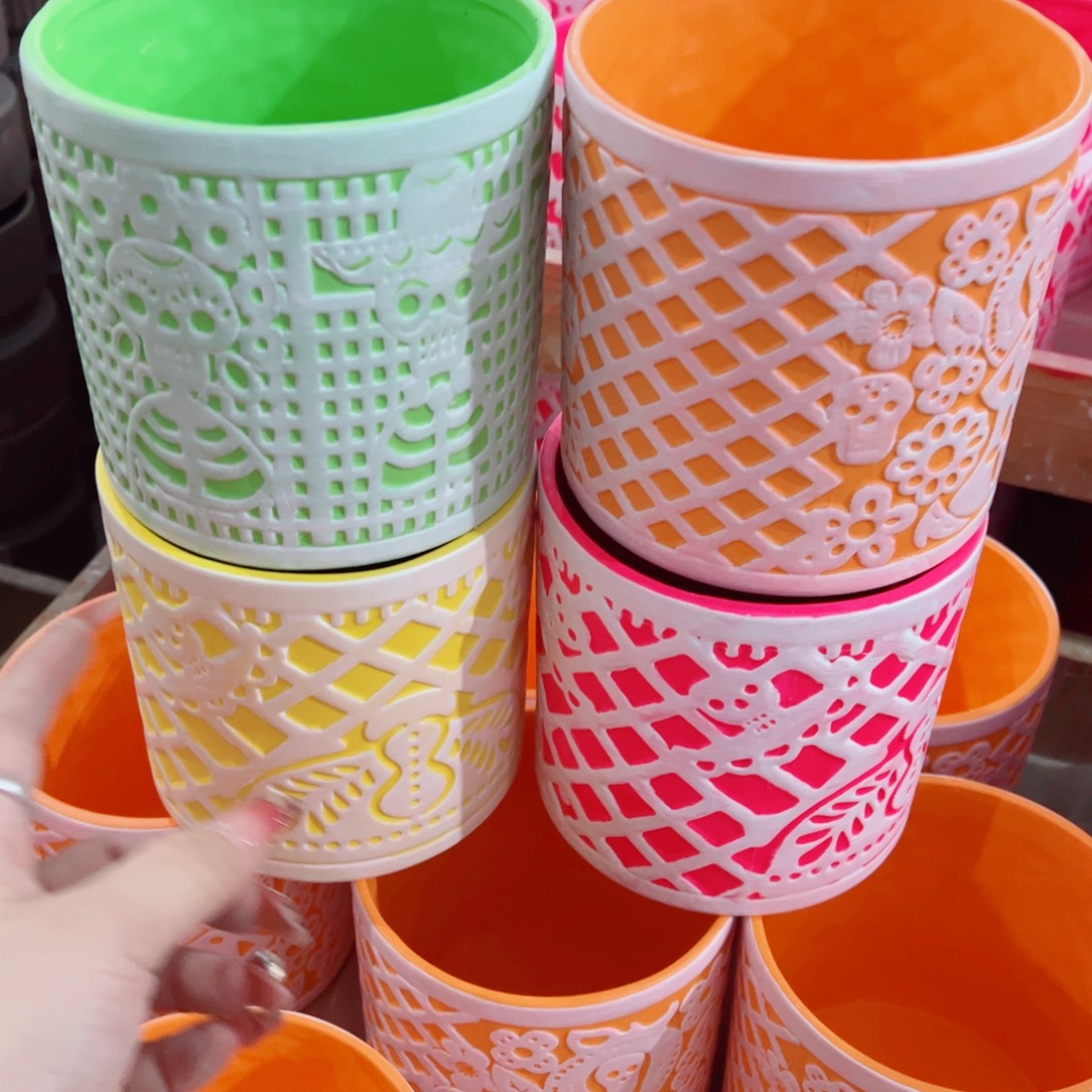 有孔，陶瓷花盆满10米包邮发货