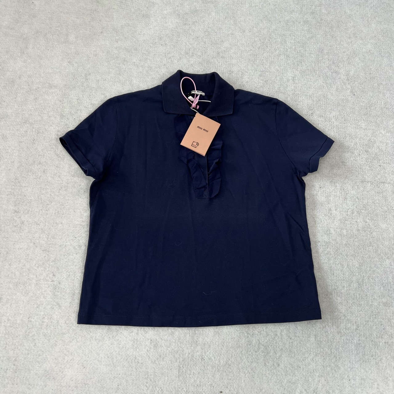 99新 Alexander McQueen/亚历山大·麦昆 miumiu polo衫短袖