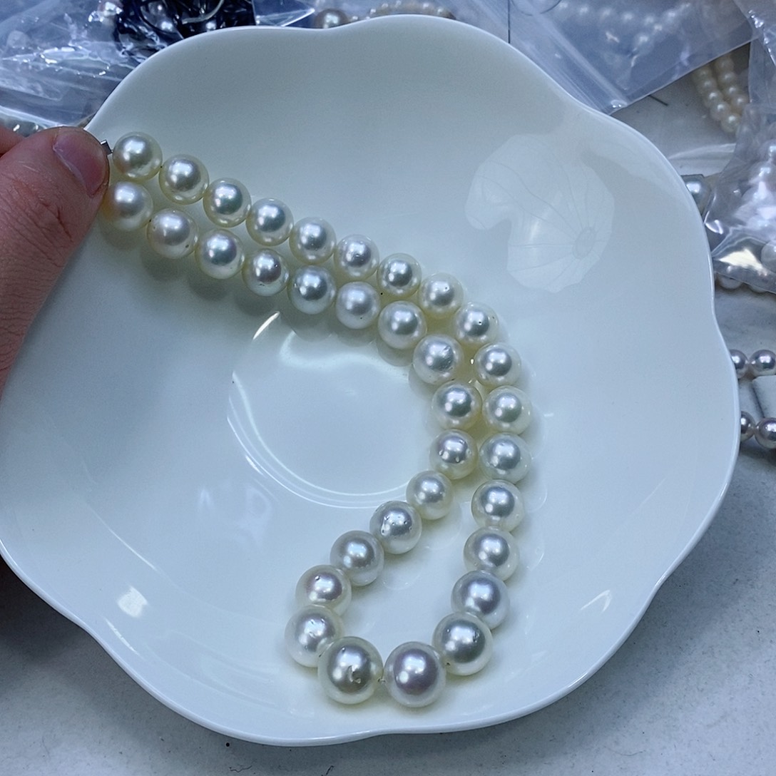 海水珍珠颈饰银S925镶嵌