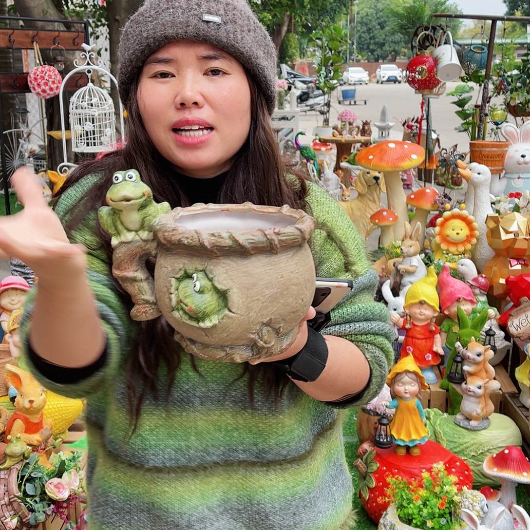 【闪购商品】无铅玻璃花园摆件&000&