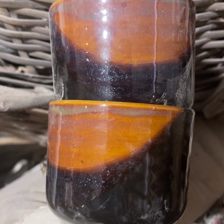 陶库存瓷器五厂罗汉杯两个微瑕