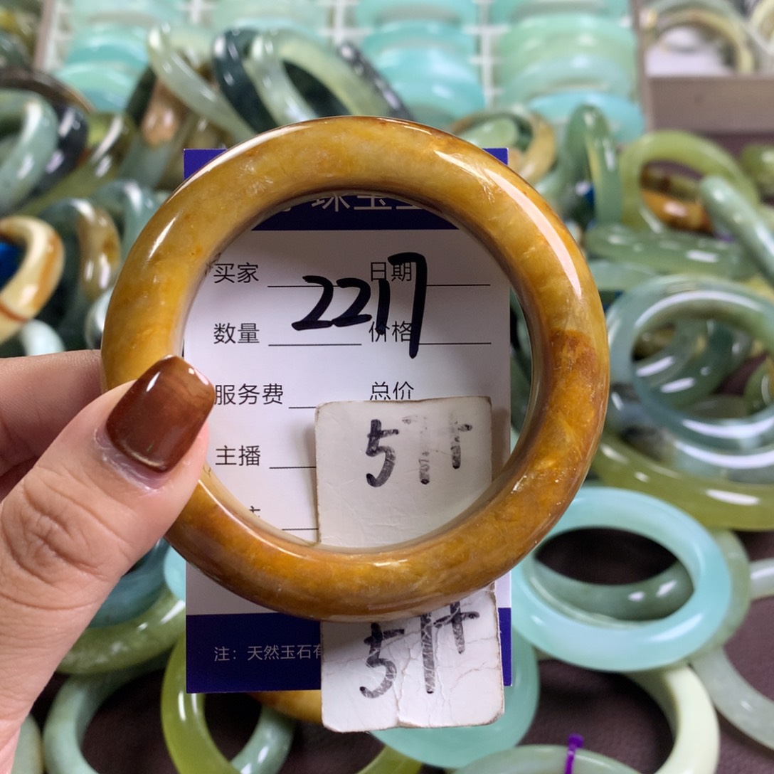 未镶嵌蛇纹石玉手镯2217