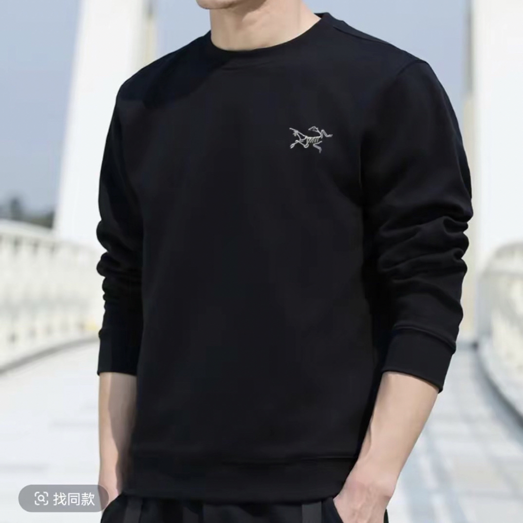 【niao家】长袖秋冬男士秋季休闲卫衣时尚秋季圆领打底休闲