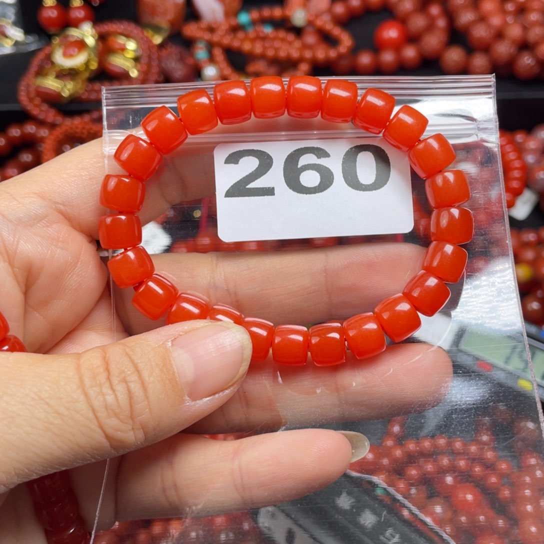 南红玛瑙手链未镶嵌姿****