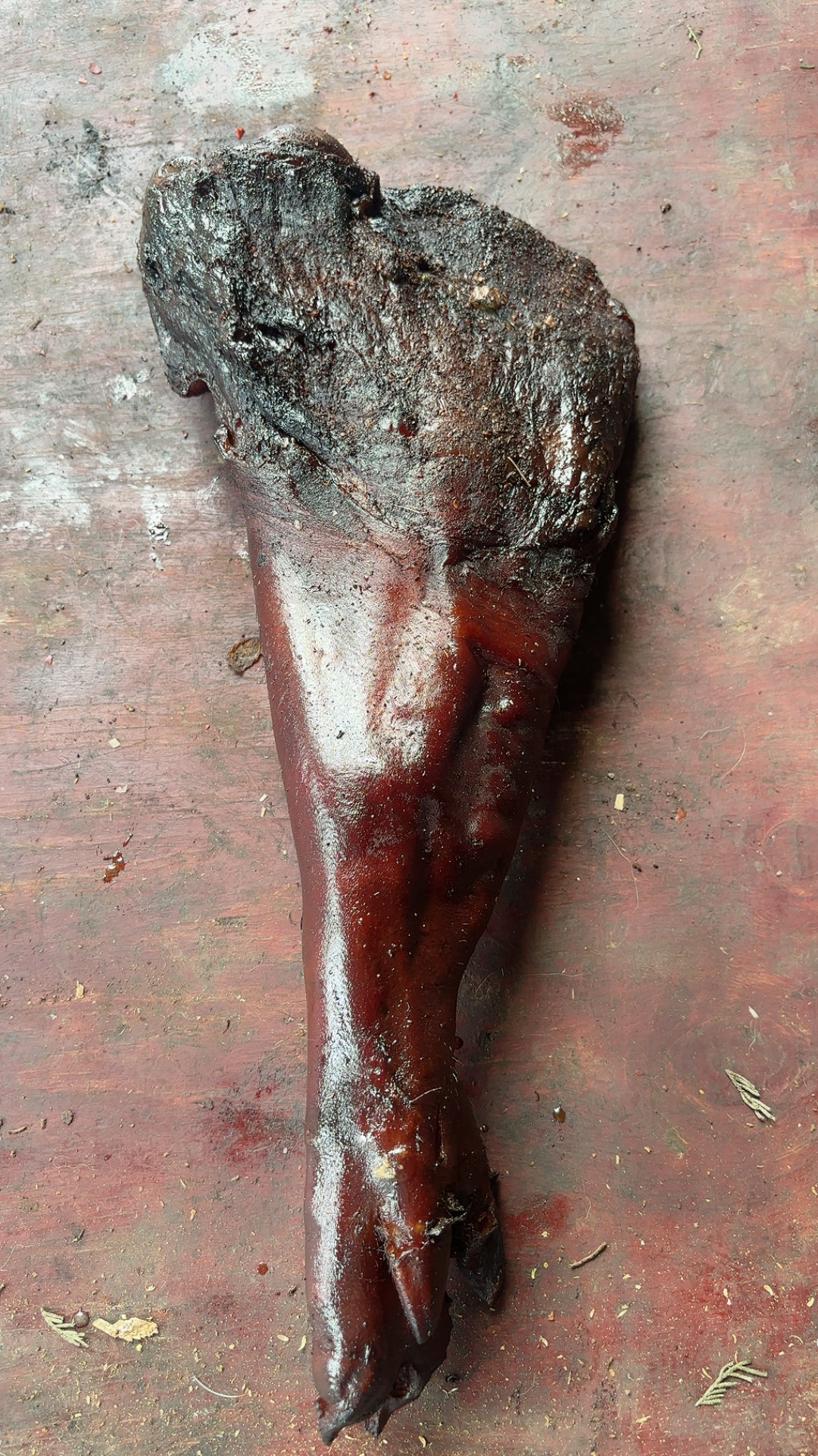 【腊猪蹄】-原模原样发货-土家特产农家柏枝烟熏土猪腊肉