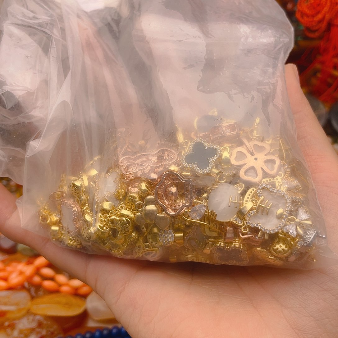 玛瑙/玉髓珠宝半成品未镶嵌打包200克有坏