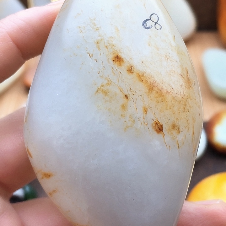 和田玉未镶嵌挂件东**R