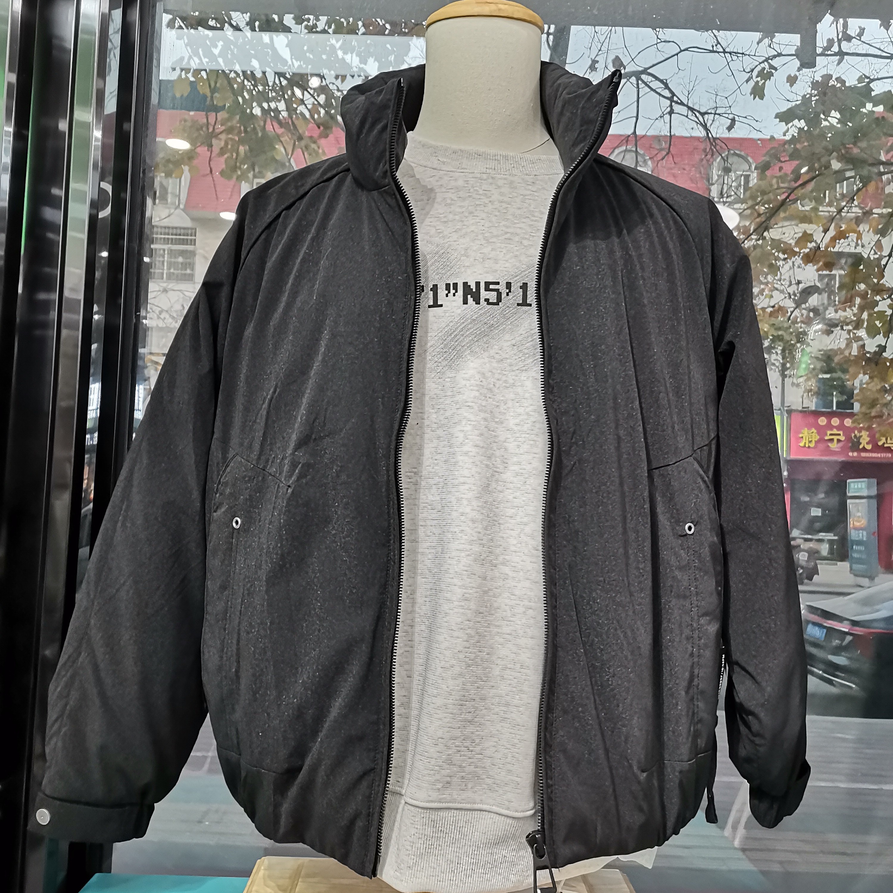 冬季男士立领加厚保暖时尚休闲白鸭绒短款设计感外套1916