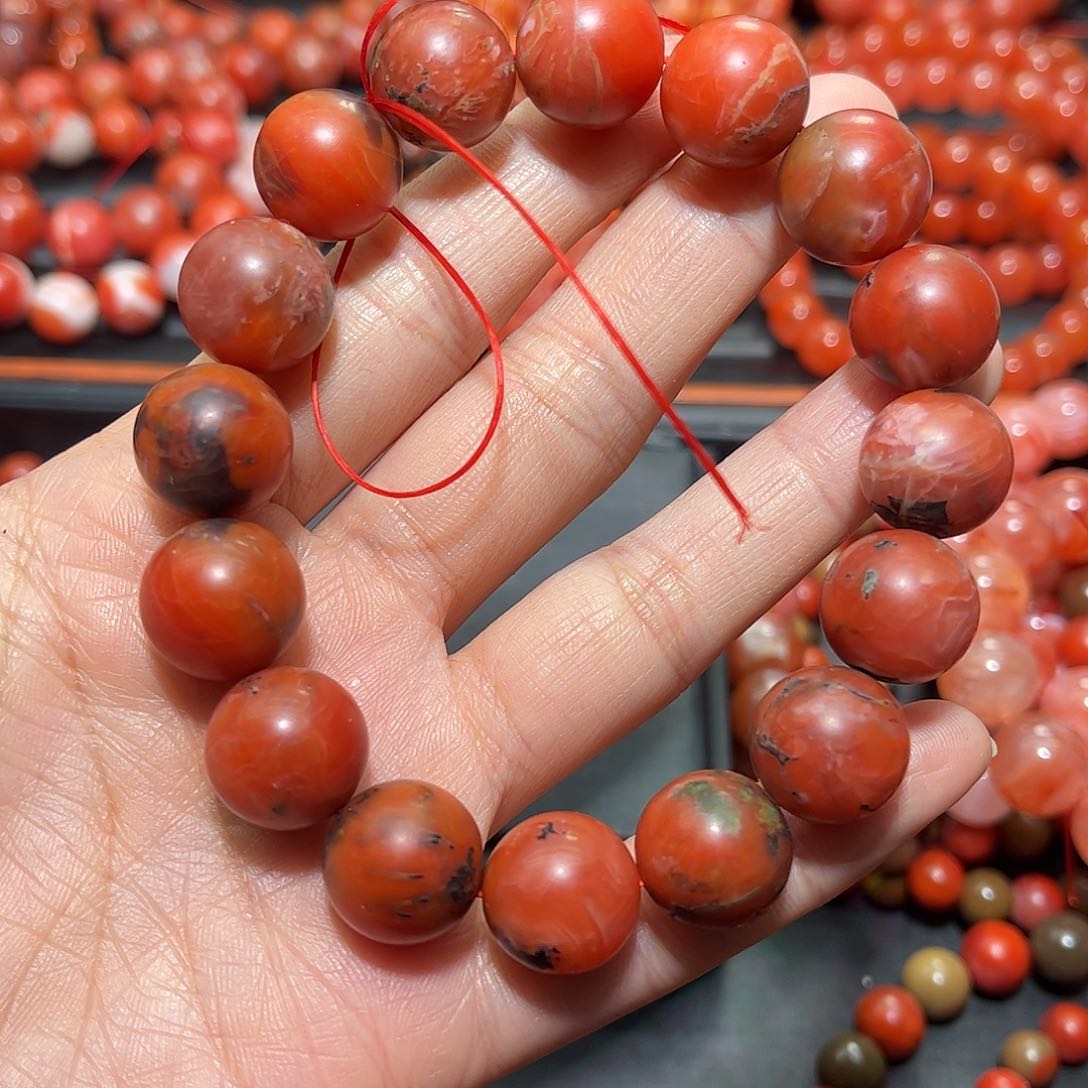 南红玛瑙手链未镶嵌