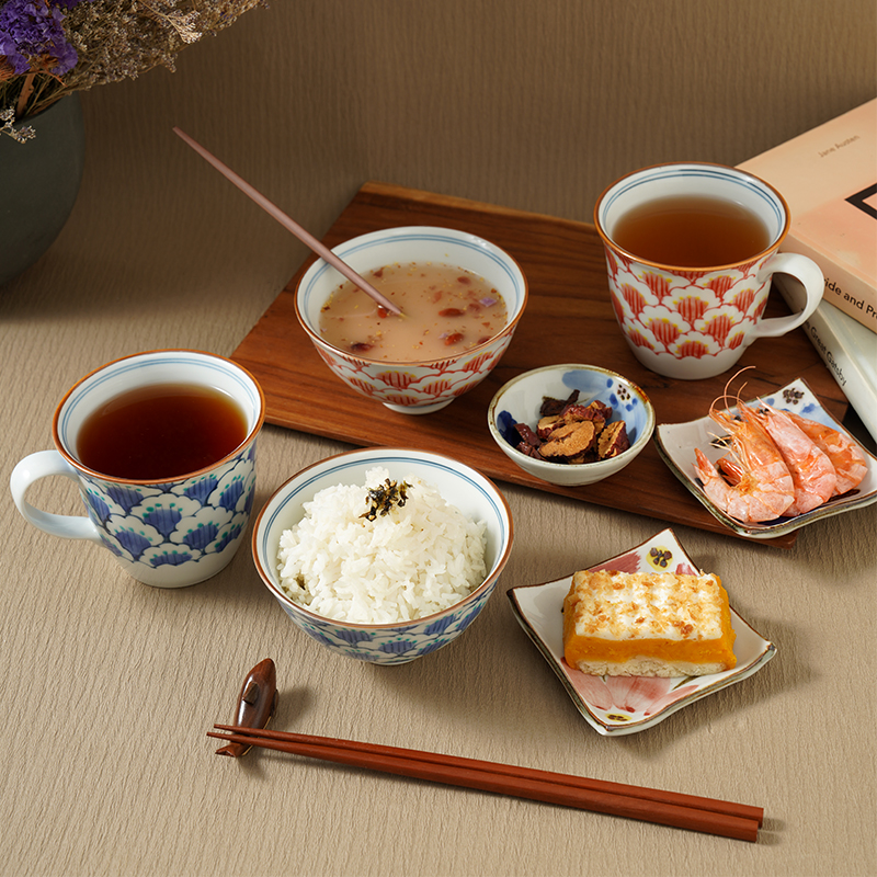 HASAMI-YAKI/波佐见烧合欢花系列餐具手绘陶瓷创意嬛嬛