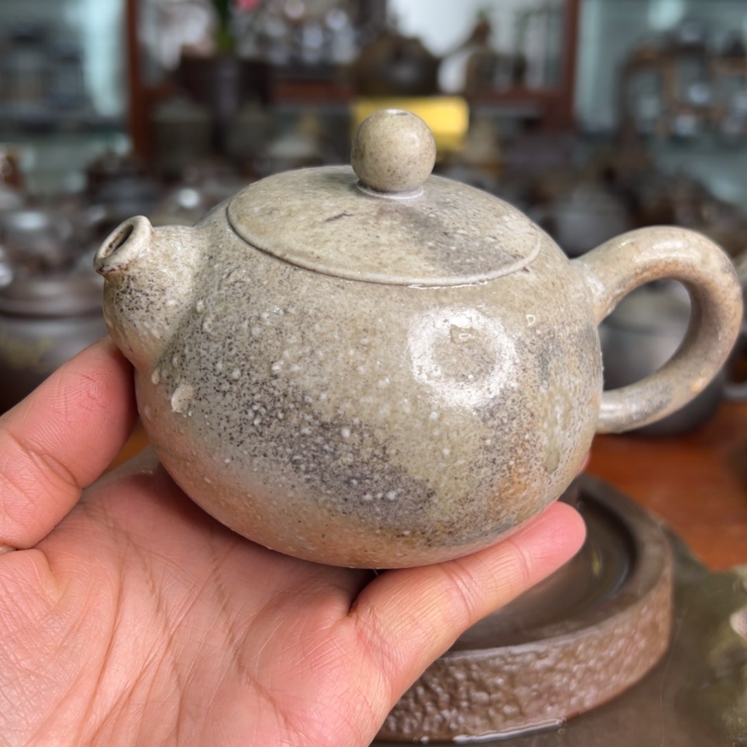 贵台龙窑柴烧茶壶22闲*