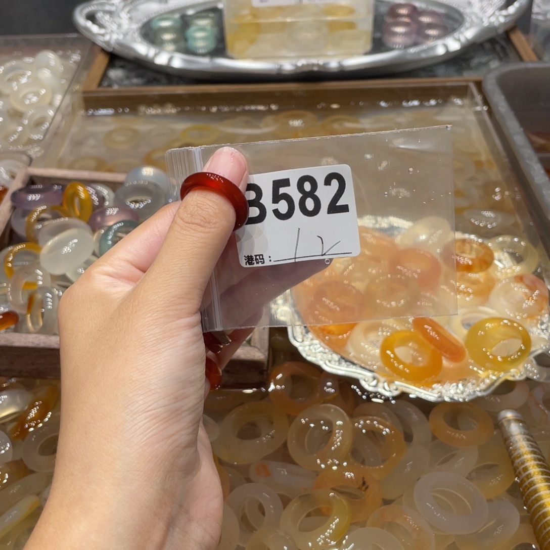 玛瑙/玉髓未镶嵌戒指582