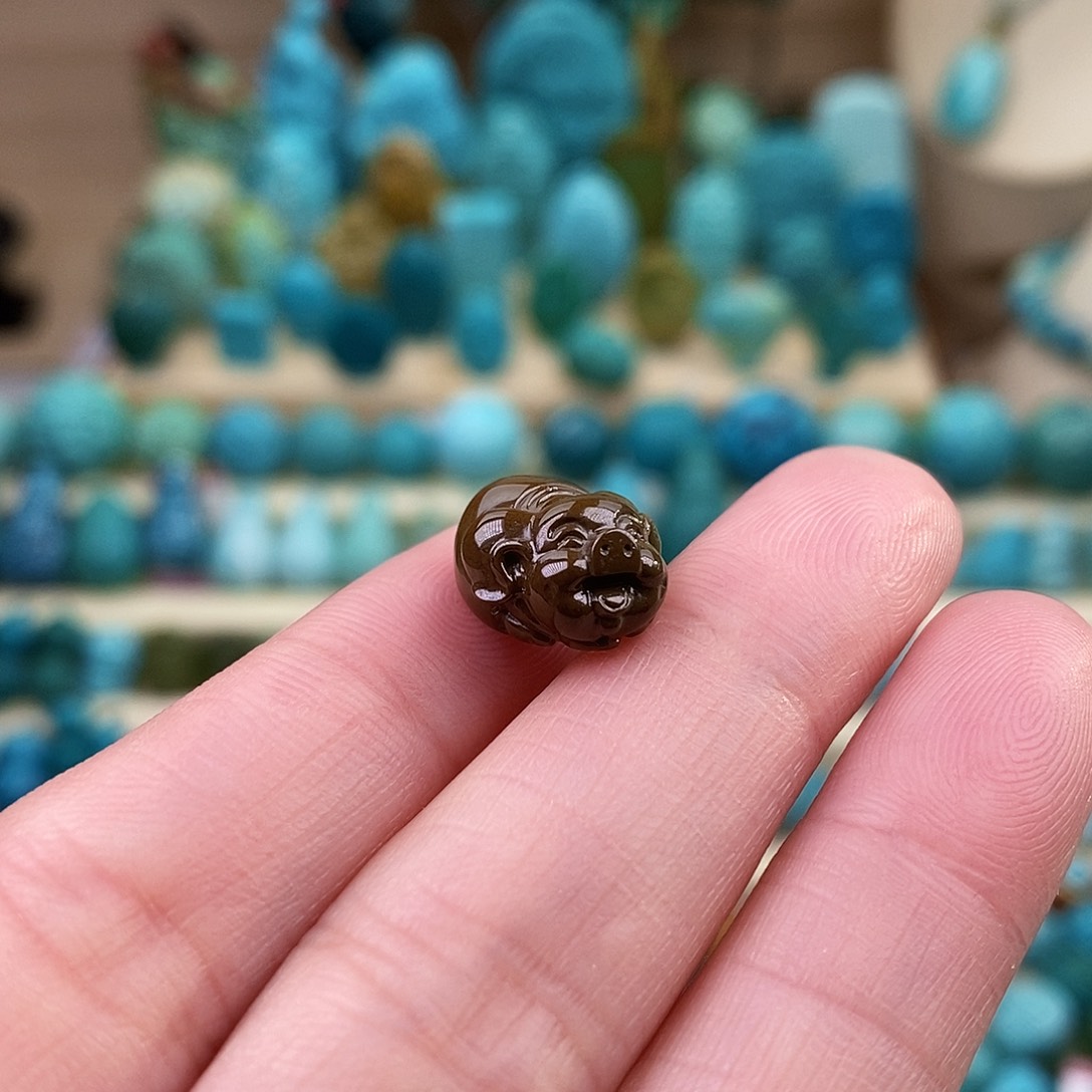 绿松石珠宝奇石未镶嵌