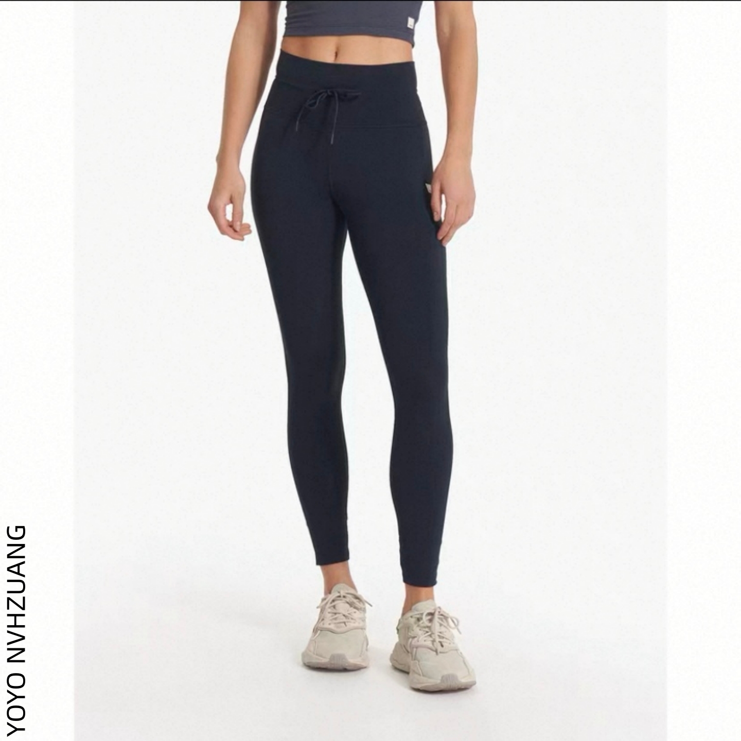 【抽绳款瑜伽裤】女士保暖运动长裤