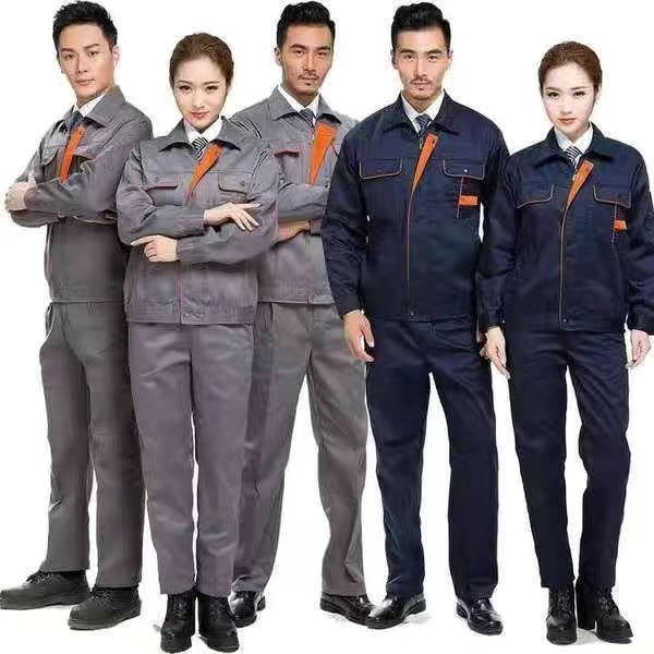 加厚劳保男女长袖耐磨工地汽修套装秋季工作服男装工作服男款工服