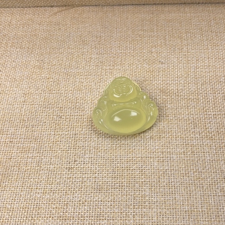 蛇纹石玉合金吊坠(不含链)