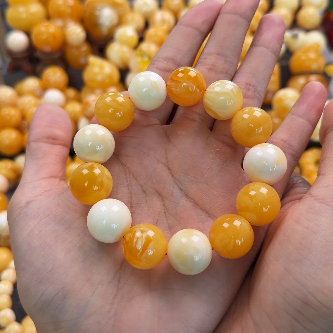 琥珀未镶嵌珠宝奇石17mm