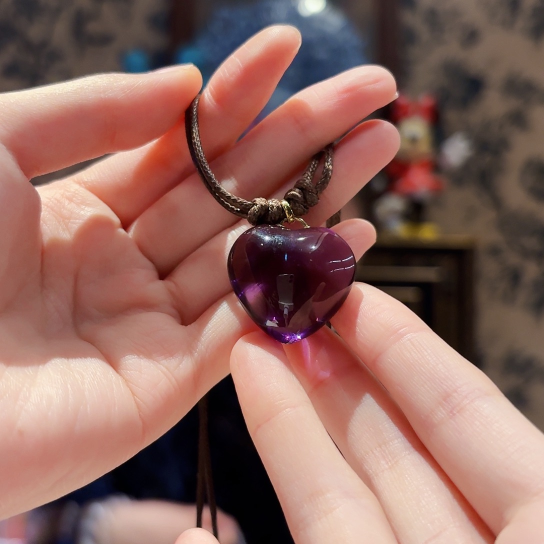 水晶颈饰18K金镶嵌